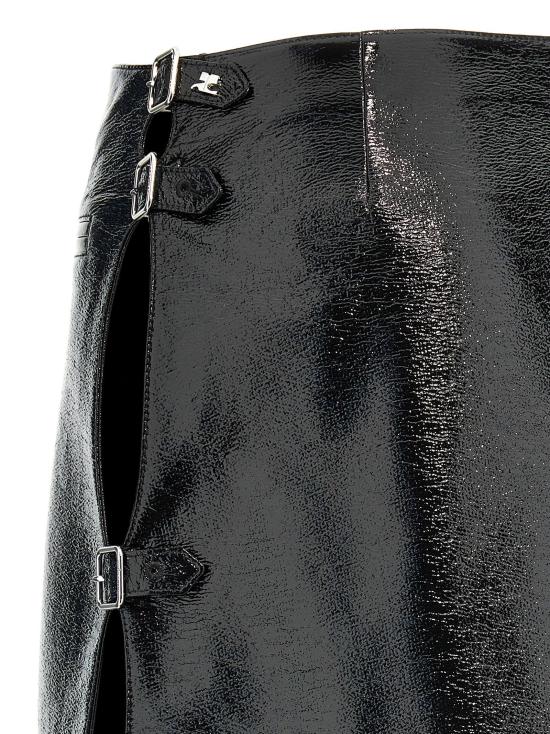  쿠레쥬 스커트 LD324CJU187VY00159999 BLACK - COURREGES