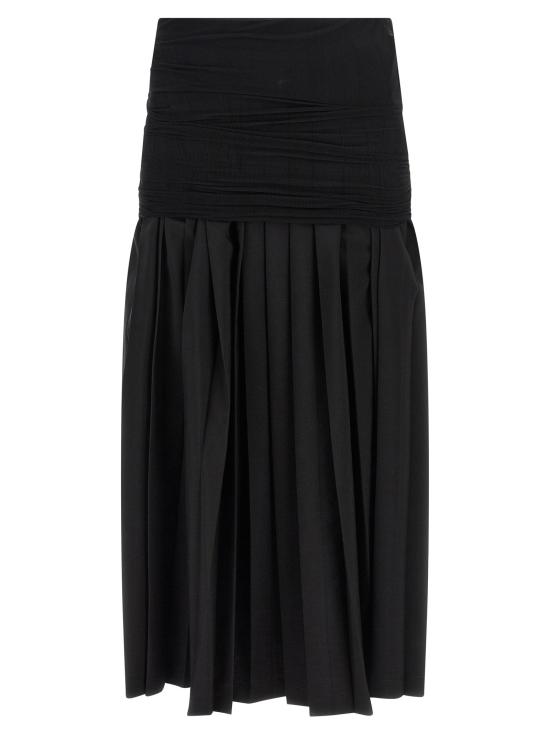  MM6 메종마르지엘라 스커트 LDS62MI0036M35436899 BLACK