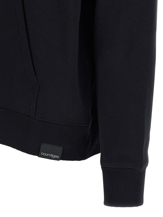 쿠레쥬 후드 티셔츠 LD325JHO047JS02349999 BLACK - COURREGES