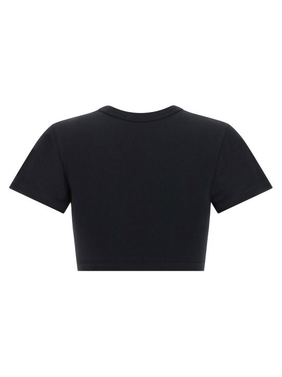  디 아티코 폴로 티셔츠 LD261WCT00364JJJ025AA100 BLACK - THE ATTICO