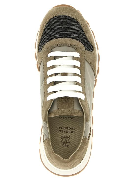  브루넬로 쿠치넬리 스니커즈 LDMZ47G1960C7550 GREEN - BRUNELLO CUCINELLI
