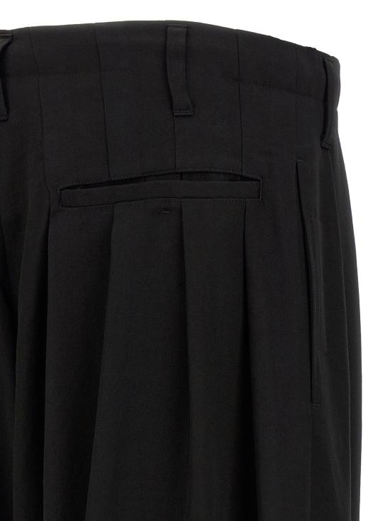  요지 야마모토 팬츠 LDHWP081002 BLACK - YOHJI YAMAMOTO