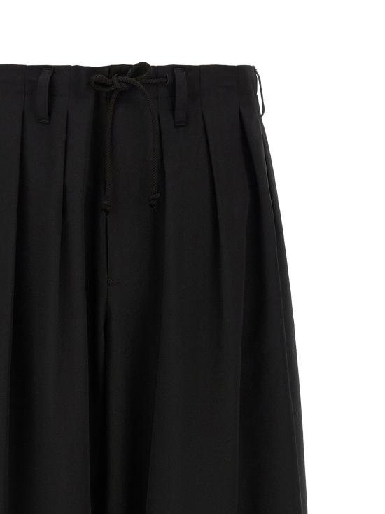  요지 야마모토 팬츠 LDHWP081002 BLACK - YOHJI YAMAMOTO