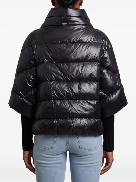  에르노 하이넥 퀼팅 케이프 다운 재킷 PI002256D12017Z9300 AI26 BLACK - HERNO