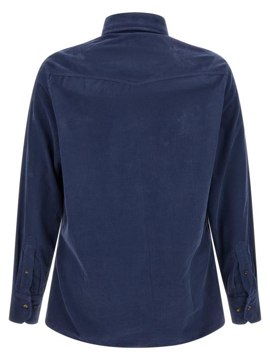  브루넬로 쿠치넬리 셔츠 LDML6884008C7063 NAVY - BRUNELLO CUCINELLI