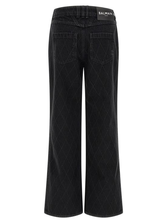  발망 데님 팬츠 LDHF1MI052DG130PC BLACK - BALMAIN