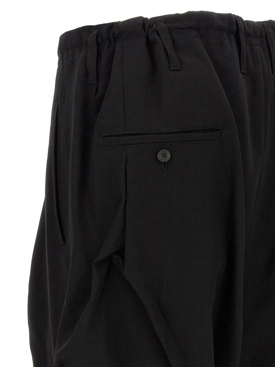  요지 야마모토 팬츠 LDHWP101002 BLACK - YOHJI YAMAMOTO