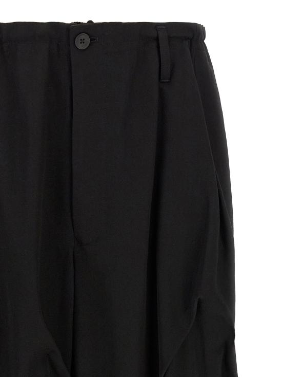  요지 야마모토 팬츠 LDHWP101002 BLACK - YOHJI YAMAMOTO