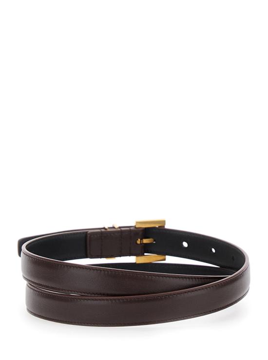  생로랑 카산드라 씬 스퀘어 버클 벨트 554465 - SAINT LAURENT