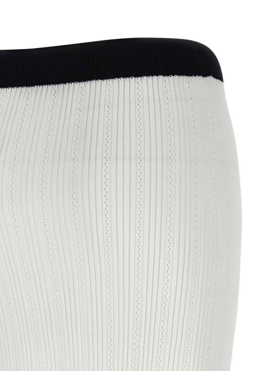  발망 스커트 LDFF1LB039KI64GAB WHITE - BALMAIN