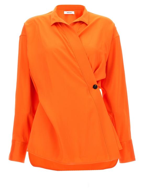  살바토레 페라가모 셔츠 LD770456MANDARIN ORANGE