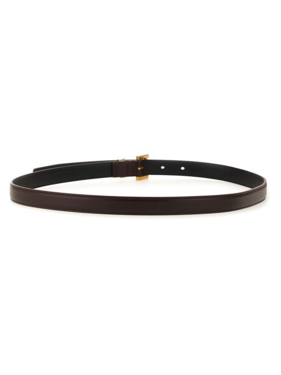  생로랑 카산드라 씬 스퀘어 버클 벨트 554465 BOO0W6892 - SAINT LAURENT