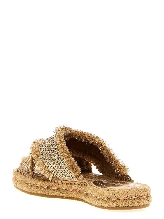  지미추 샌들 LDACIELSANDALFLATGUBGOLDDARKCAPPUCCINO - JIMMY CHOO