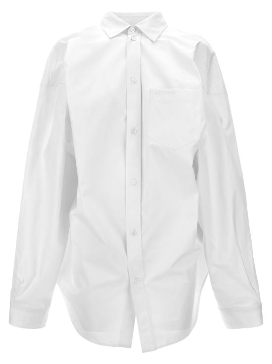  발렌시아가 셔츠 LD790945TQM059000 WHITE