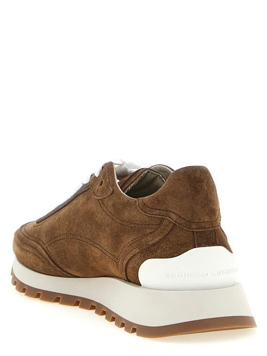  브루넬로 쿠치넬리 스니커즈 LDMZSFG3318PC9773 BROWN - BRUNELLO CUCINELLI