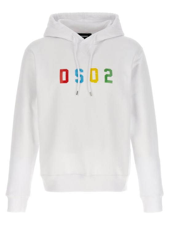  디스퀘어드2 후드 티셔츠 LDS74GU0729S25516100 WHITE