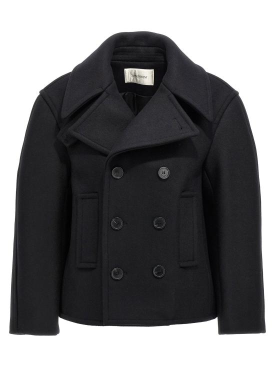  생로랑 코트 LD810508Y080W1000 BLACK