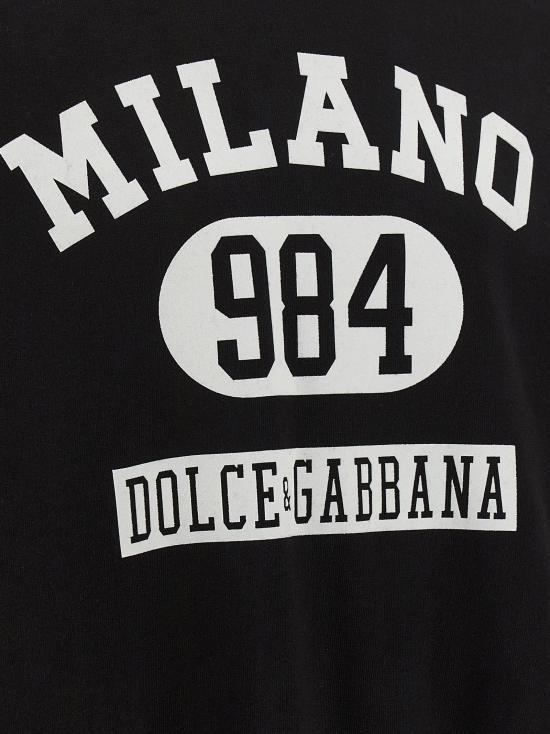 돌체앤가바나 후드 티셔츠 LDG9BJGTG7PLPN0000 BLACK - DOLCE & GABBANA