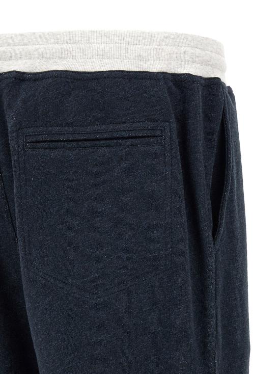  브루넬로 쿠치넬리 트레이닝/조거 팬츠 LDMR8313381GCD649 NAVY - BRUNELLO CUCINELLI