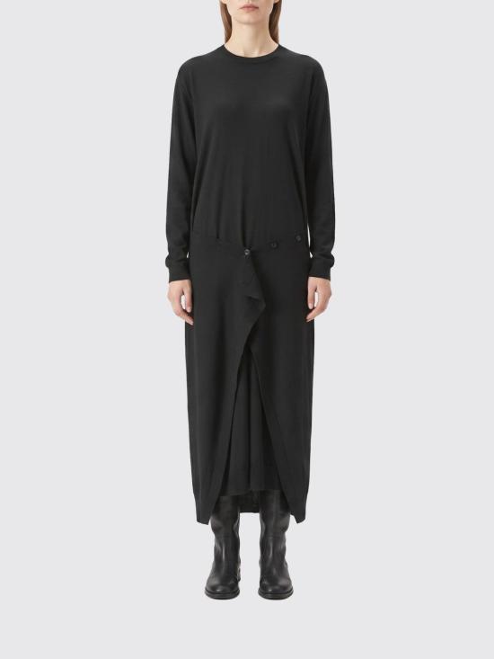 26FW 르메르 롱 원피스 DR1180LK1063 BK999 Black
