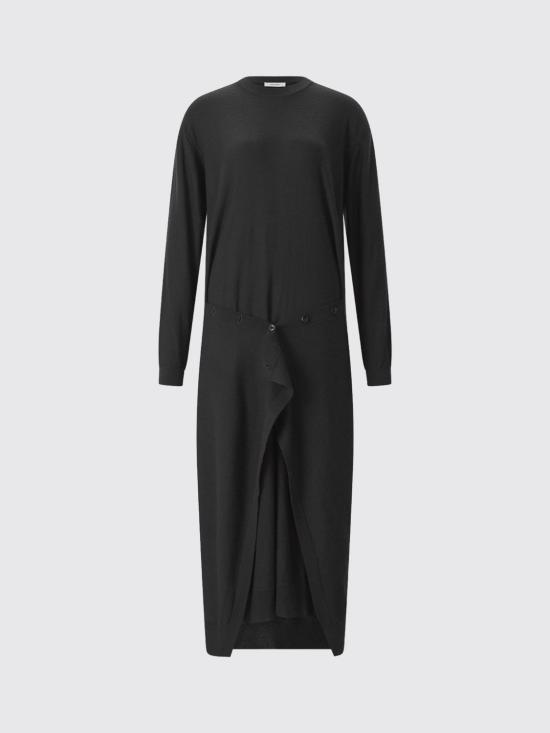 26FW 르메르 롱 원피스 DR1180LK1063 BK999 Black - LEMAIRE