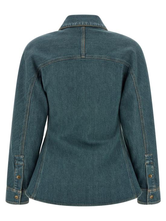  버버리 셔츠 LD8118497MIDBLUE TEAL - BURBERRY