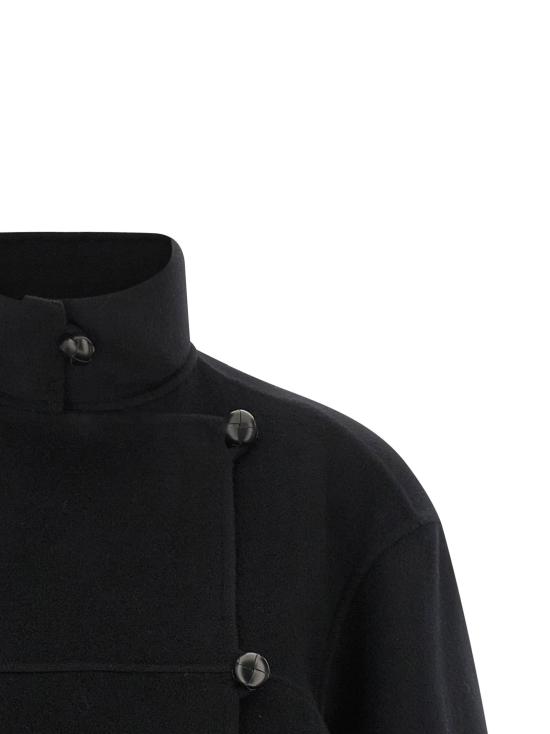  로에 코트 LD42011006001 BLACK - ROHE