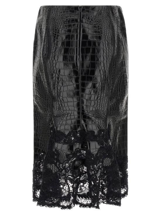  에르마노 설비노 스커트 LDD492O766APKIJ95708 BLACK - ERMANNO SCERVINO