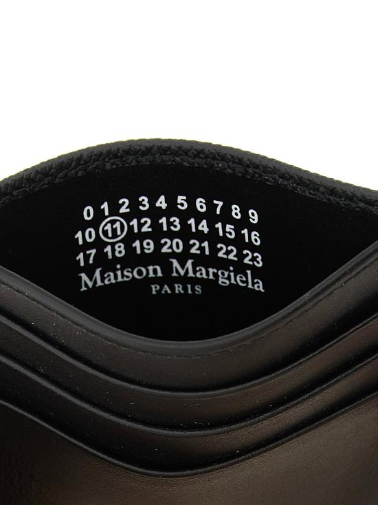  마르지엘라 명함지갑 LDSA1VX0006P4745T8013 BLACK - MAISON MARGIELA