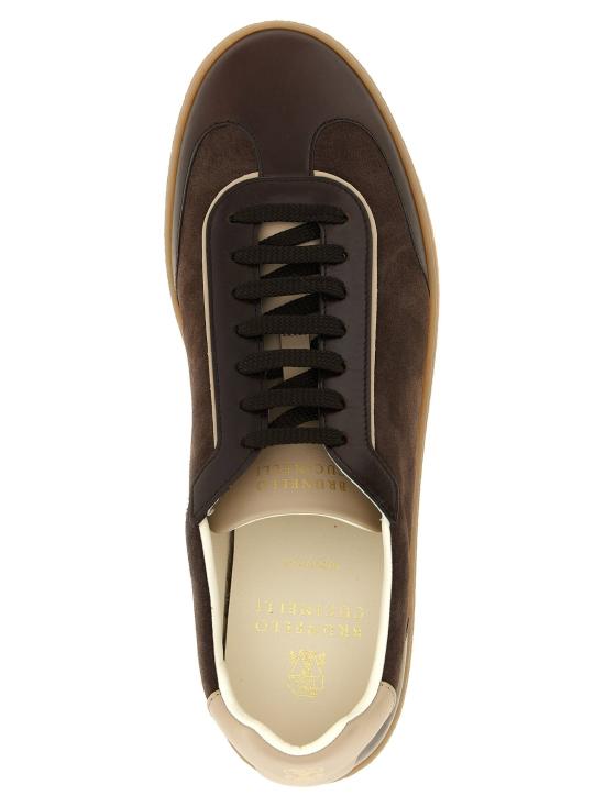  브루넬로 쿠치넬리 스니커즈 LDMZULDGJ336CXY42 BROWN - BRUNELLO CUCINELLI