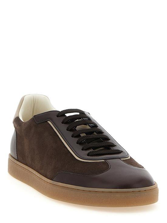  브루넬로 쿠치넬리 스니커즈 LDMZULDGJ336CXY42 BROWN - BRUNELLO CUCINELLI