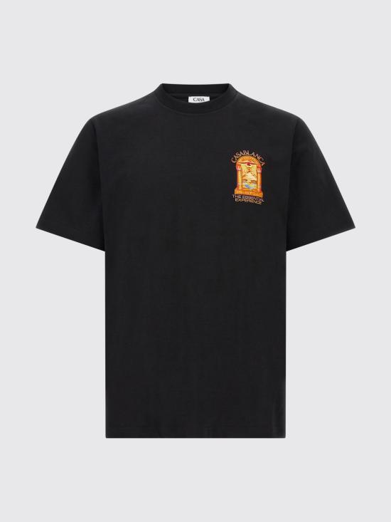 26FW 카사블랑카 반팔 티셔츠 MAW26JTS001 13 Black - CASABLANCA