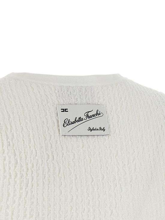  엘리자베타프랜치 민소매 티셔츠 LDTK01S66E2360 WHITE - ELISABETTA FRANCHI