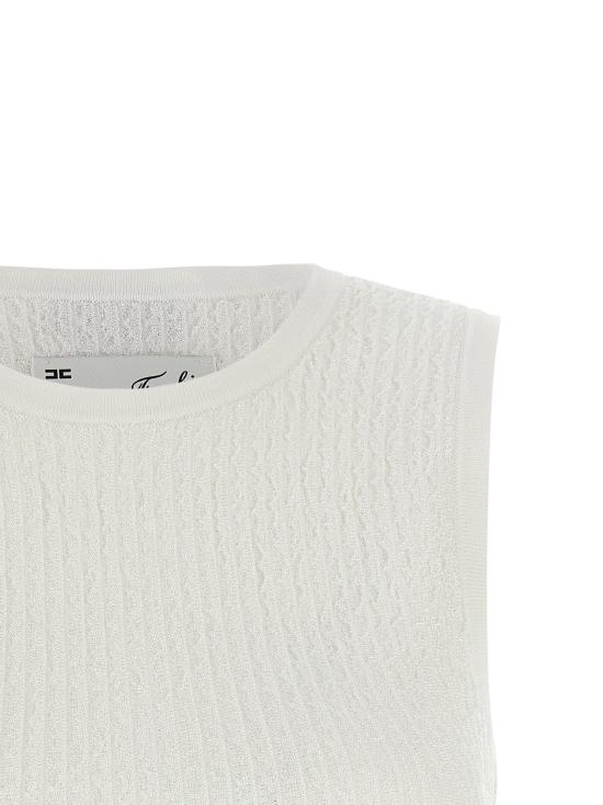  엘리자베타프랜치 민소매 티셔츠 LDTK01S66E2360 WHITE - ELISABETTA FRANCHI