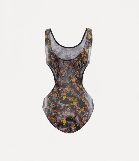  비비안웨스트우드 크레이지 오르브 원피스 수영복 8101000N J0070N401 S BLACK - VIVIENNE WESTWOOD