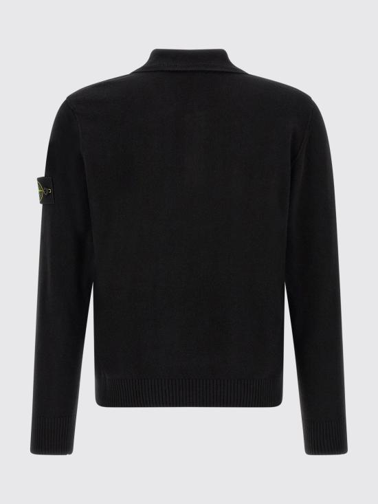 26FW 스톤 아일랜드 와펜 패치 니트 5100018S00B4 V0029 Black - STONE ISLAND