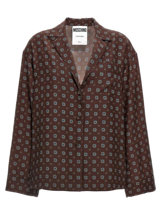 모스키노 셔츠 LDA020554551102 BROWN