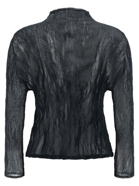  이세이 미야케 가디건 LDIM68FJ41878 BLACK - ISSEY MIYAKE