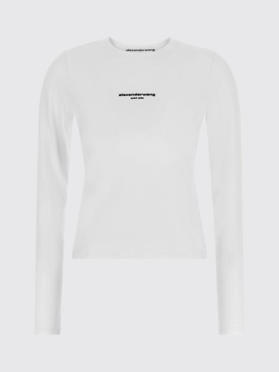 26FW 알렉산더 왕 반팔 티셔츠 1CC4261457 100 White - ALEXANDER WANG