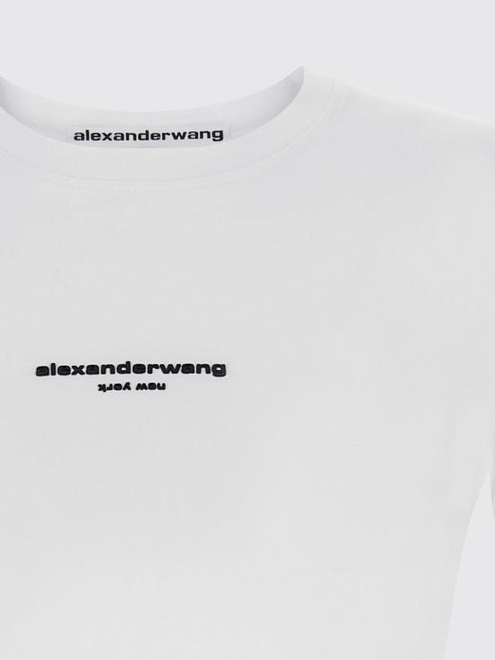 26FW 알렉산더 왕 반팔 티셔츠 1CC4261457 100 White - ALEXANDER WANG