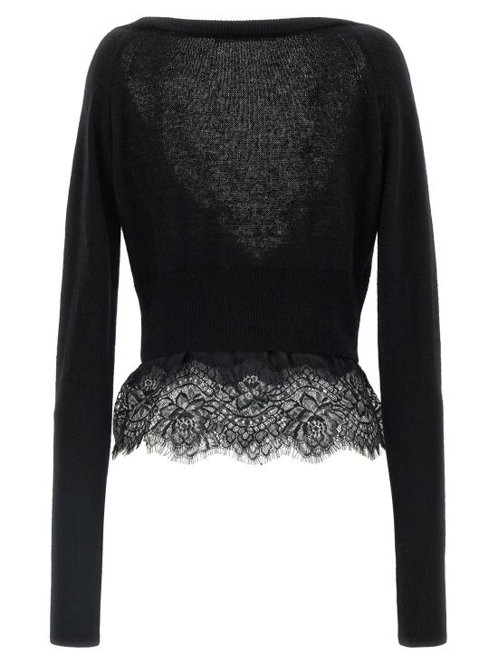  에르마노 설비노 가디건 LDD492N301APPYU95708 BLACK - ERMANNO SCERVINO
