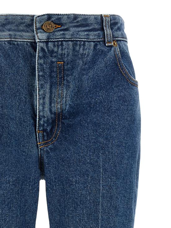  발망 데님 팬츠 LDGF1MI070DG086EX BLUE - BALMAIN