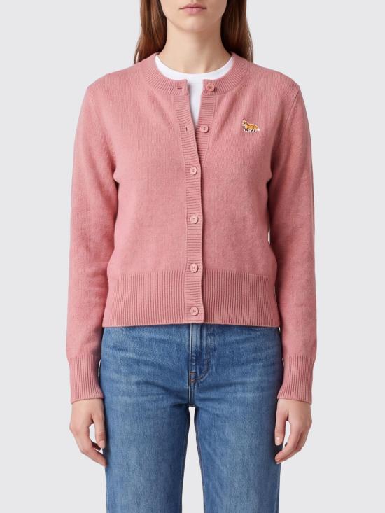 26FW 메종키츠네 베이비 폭스 램스울 피티드 가디건 PW00506KT1006 P623 Pink