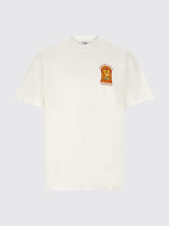 26FW 카사블랑카 반팔 티셔츠 MAW26JTS001 12 White - CASABLANCA