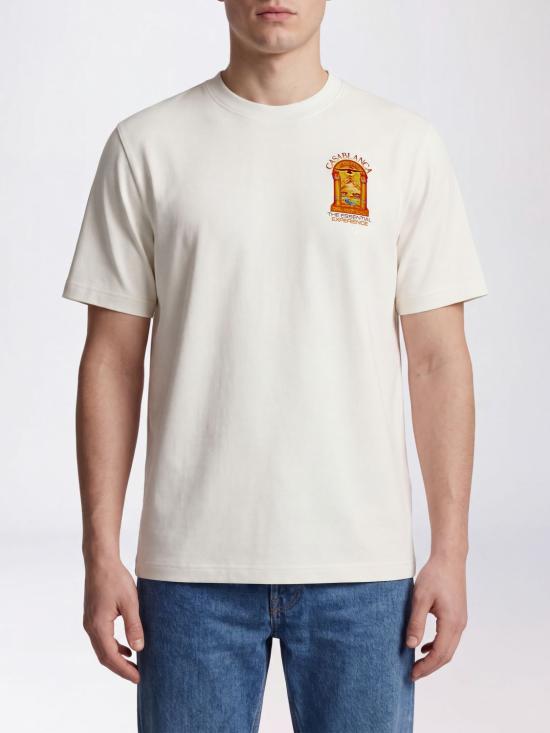 26FW 카사블랑카 반팔 티셔츠 MAW26JTS001 12 White