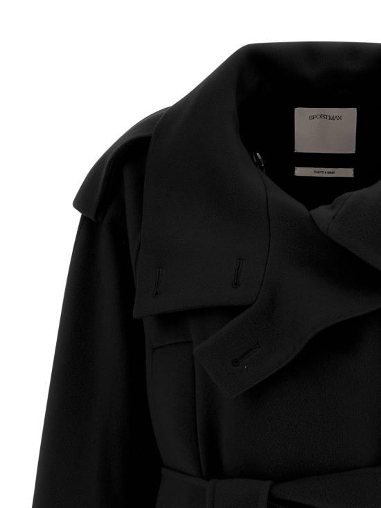  스포트막스 트렌치 코트 LD2522016063600013 BLACK - SPORTMAX