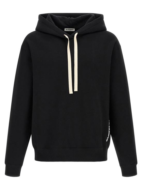  질샌더 후드 티셔츠 LDJ22GU0167J20128001 BLACK