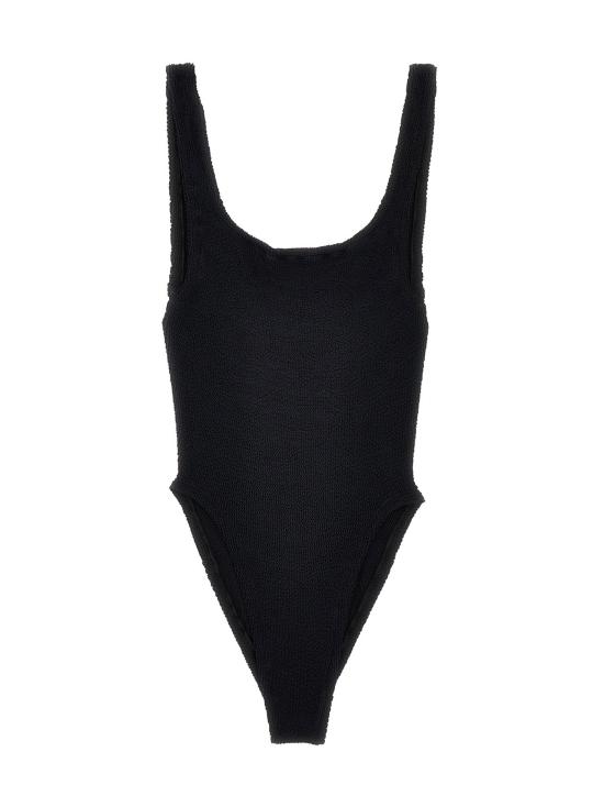  훈자 지 비치웨어 LDSQUARENECKSWIMBLACK
