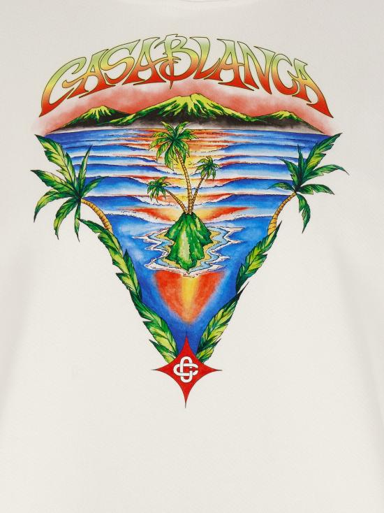  카사블랑카 후드 티셔츠 LDMSP26JTP29204 CREAM - CASABLANCA