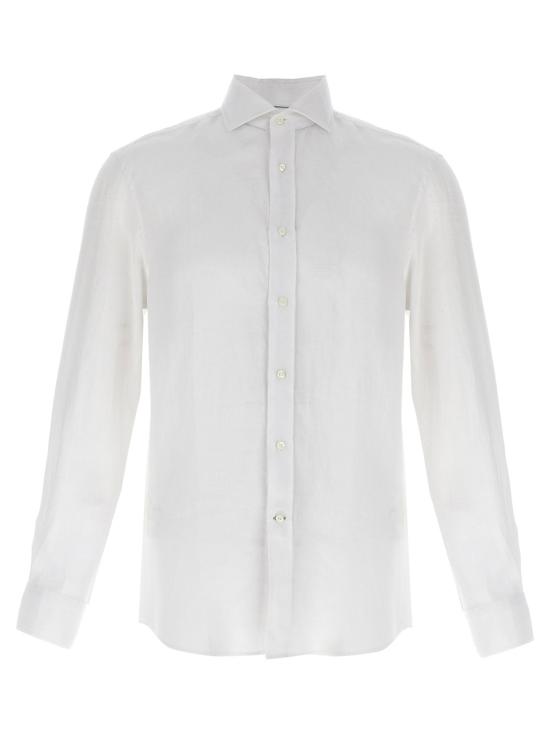  브루넬로 쿠치넬리 셔츠 LDMM6840627C001 WHITE